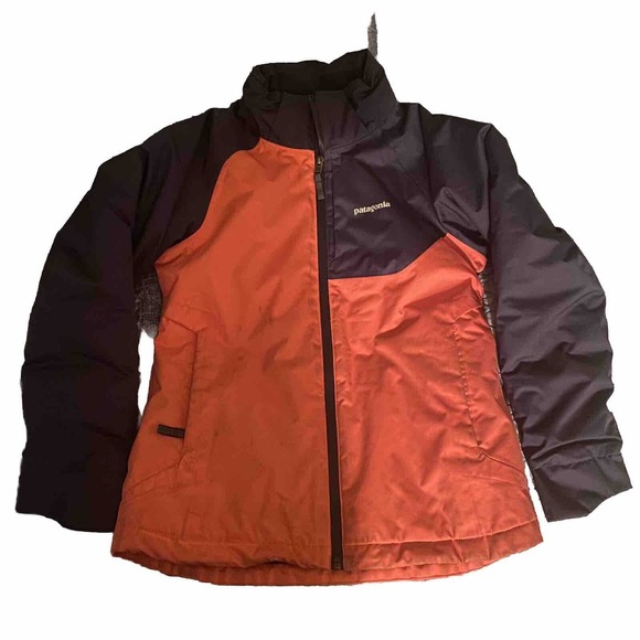 Patagonia Girl’s Snowbelle Jacket Blue / Pink Size Large 12 Used/Preown‎ - Picture 1 of 13